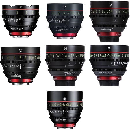 Set Ottiche Canon CN-E EF Set Ottiche Canon CN-E EF