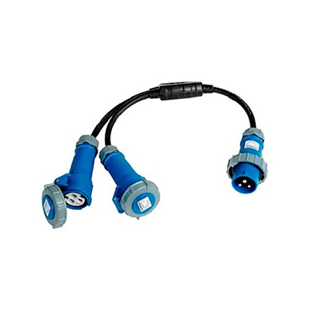 Sdoppio CEE 32A / 2X16A monofase Sdoppio CEE 32A / 2X16A monofase